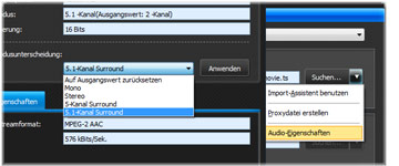 AAC Streamauswahl