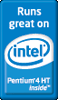 Optimized for Intel Pentium 4 processors with HT Technology
