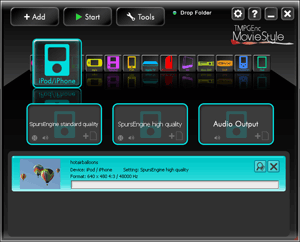 SpursEngine Encoding in MovieStyle