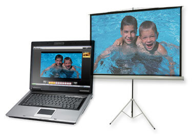 Burn to DVD with included software.