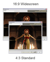 Widescreen or standard aspect ratio image