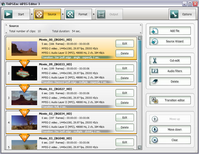 TMPGEnc MPEG Editor Screenshot