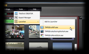 The application launcher.