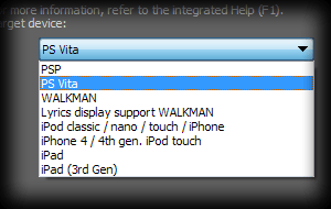 Output templates for the PlayStation&reg; Vita and iPad&reg; (3rd gen)
