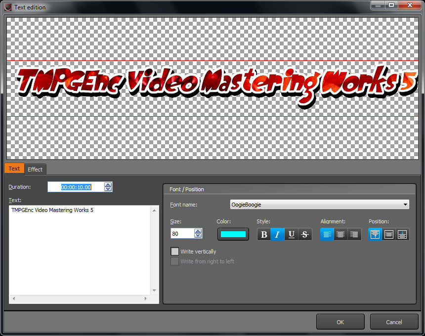 Tmpgenc Video Mastering Works 5. Add Titles to Your Video!