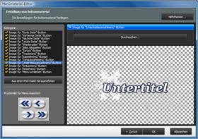 Menümaterial-Editor