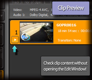 Check the content of a clip without opening the clip editor window!