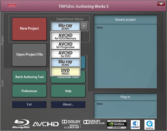 TMPGEnc - Products: TMPGEnc Authoring Works 5: Media