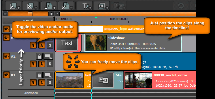 The basics of timeline editing.