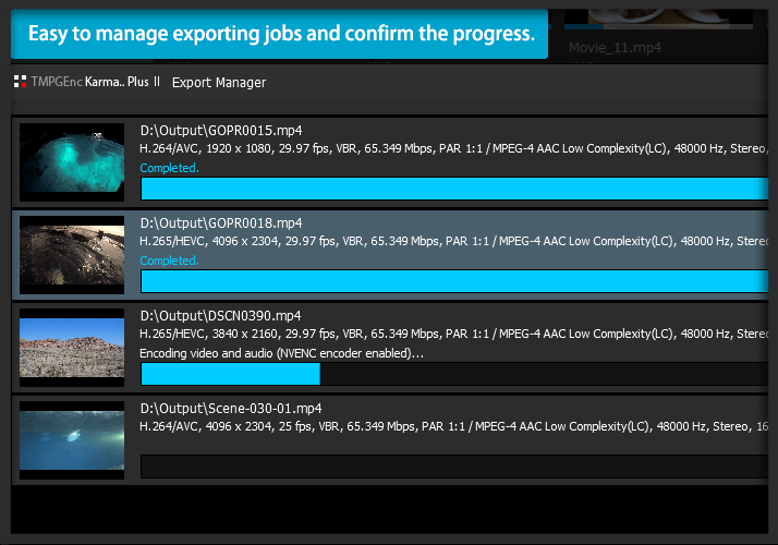 Dedicated Application To Manage Video Files Tmpgenc Karma Plus 2