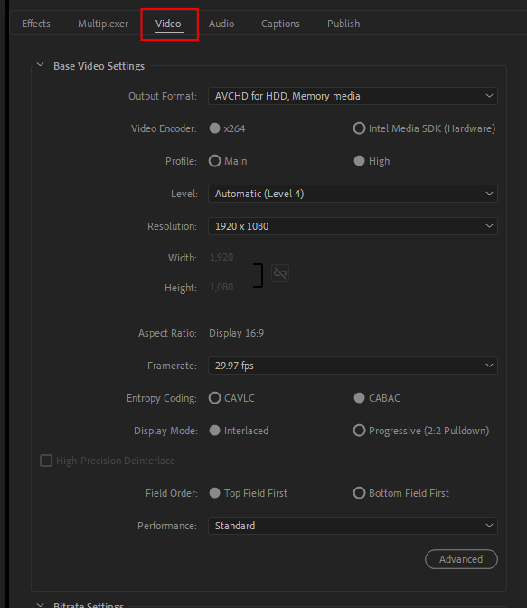 Adobe premiere vbr 1 store pass vs 2 pass