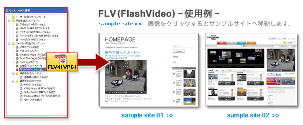 FLV(FlashVideo)使用例