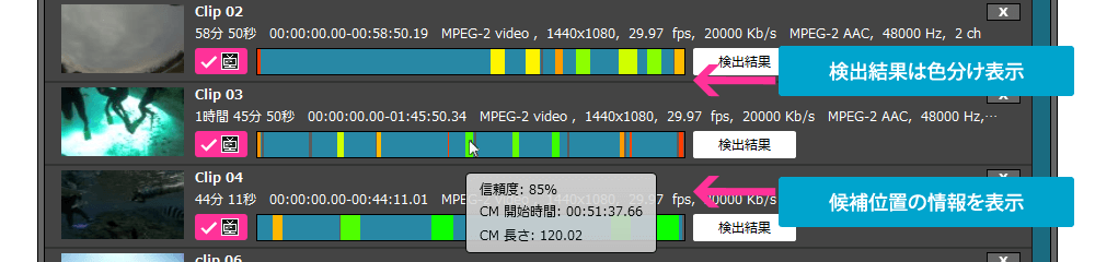 株式会社ぺガシス Tmpgenc Movie Plug In Commercial Candidates Detector